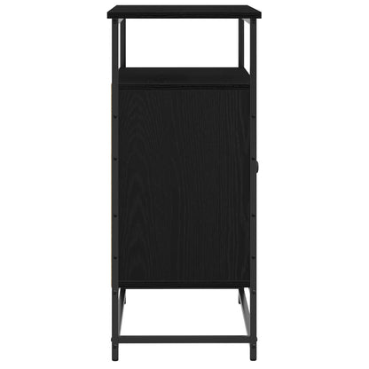 Servírovací Skříň Černý Dub 69 X 35 X 80 Cm Kompozitní Dřevo