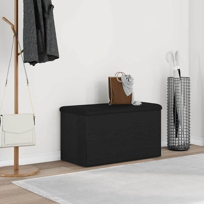 Úložná Lavice Černý Dub 82 X 42 X 45 Cm Kompozitní Dřevo