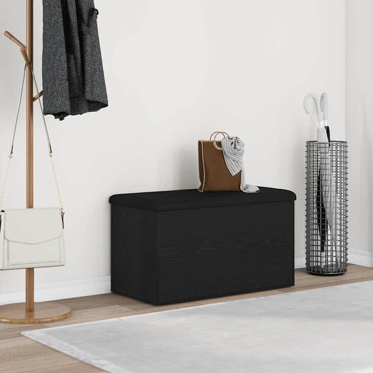 Úložná Lavice Černý Dub 82 X 42 X 45 Cm Kompozitní Dřevo