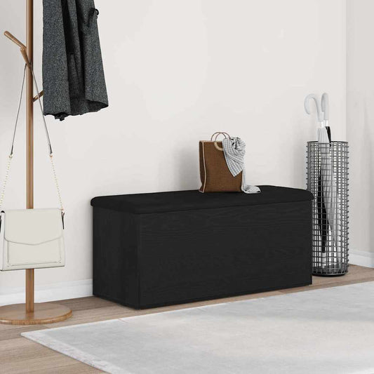 Úložná Lavice Černý Dub 102 X 42 X 45 Cm Kompozitní Dřevo