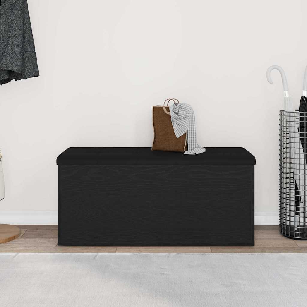 Úložná Lavice Černý Dub 102 X 42 X 45 Cm Kompozitní Dřevo