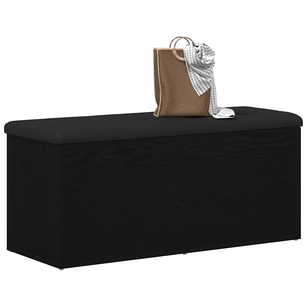 Úložná Lavice Černý Dub 102 X 42 X 45 Cm Kompozitní Dřevo