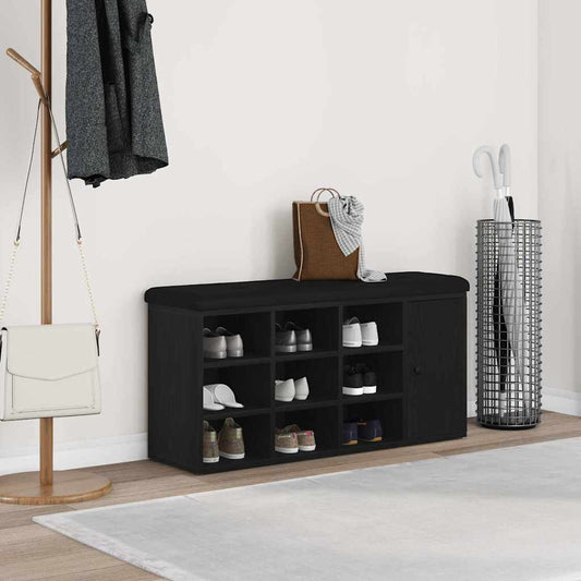 Úložná Lavice Černý Dub 102 X 32 X 50 Cm Kompozitní Dřevo