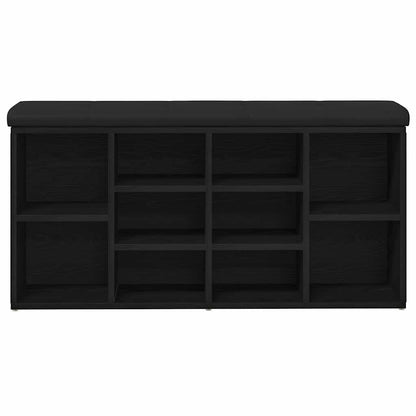 Lavička Na Boty Černý Dub 102 X 32 X 50 Cm Kompozitní Dřevo