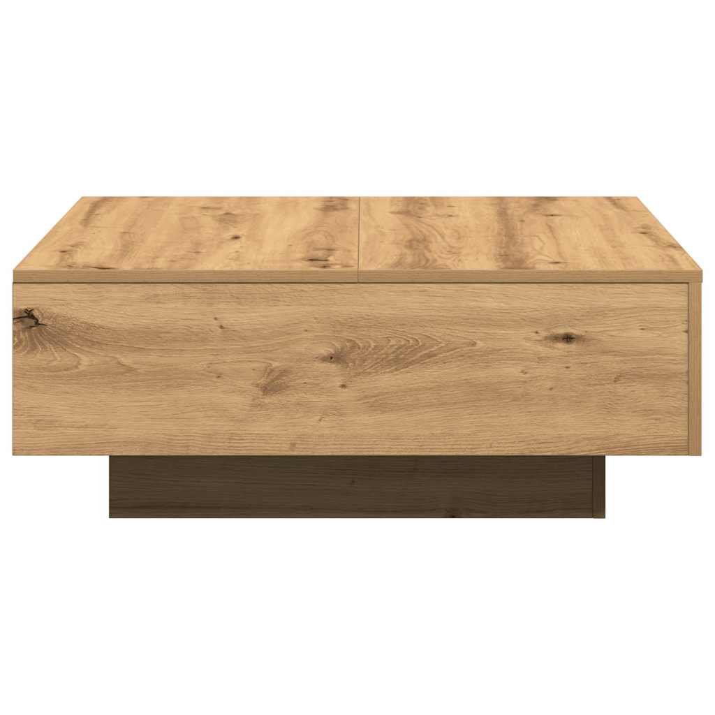 Konferenční Stolek Artisanový Dub 80 X 80 X 31 Cm