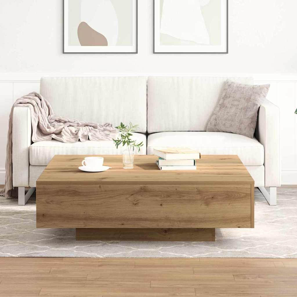 Konferenční Stolek Artisanový Dub 100 X 100 X 31 Cm