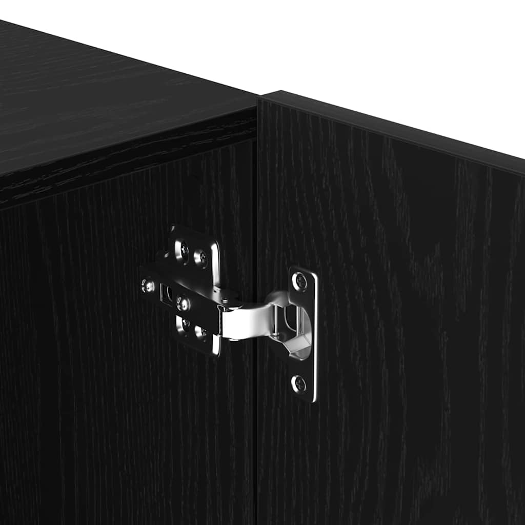 Sestava Tv Skříněk 100 X 30 X 41 Cm Černý Dub Kompozitní Dřevo