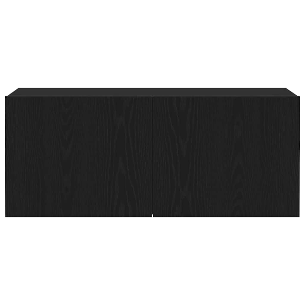 Sestava Tv Skříněk 100 X 30 X 41 Cm Černý Dub Kompozitní Dřevo