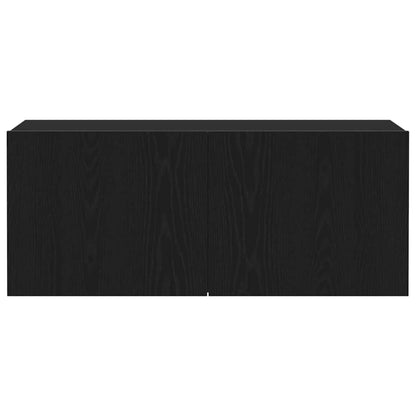 Sestava Tv Skříněk 100 X 30 X 41 Cm Černý Dub Kompozitní Dřevo