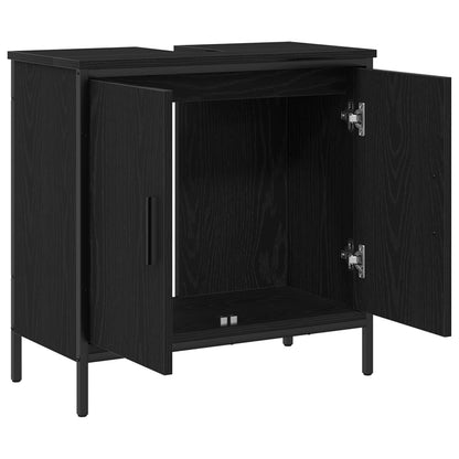 Skříňka Pod Umyvadlo Černý Dub 60 X 30 X 60 Cm Kompozitní Dřevo