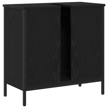 Skříňka Pod Umyvadlo Černý Dub 60 X 30 X 60 Cm Kompozitní Dřevo