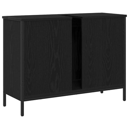 Skříňka Pod Umyvadlo Černý Dub 80 X 30 X 60 Cm Kompozitní Dřevo