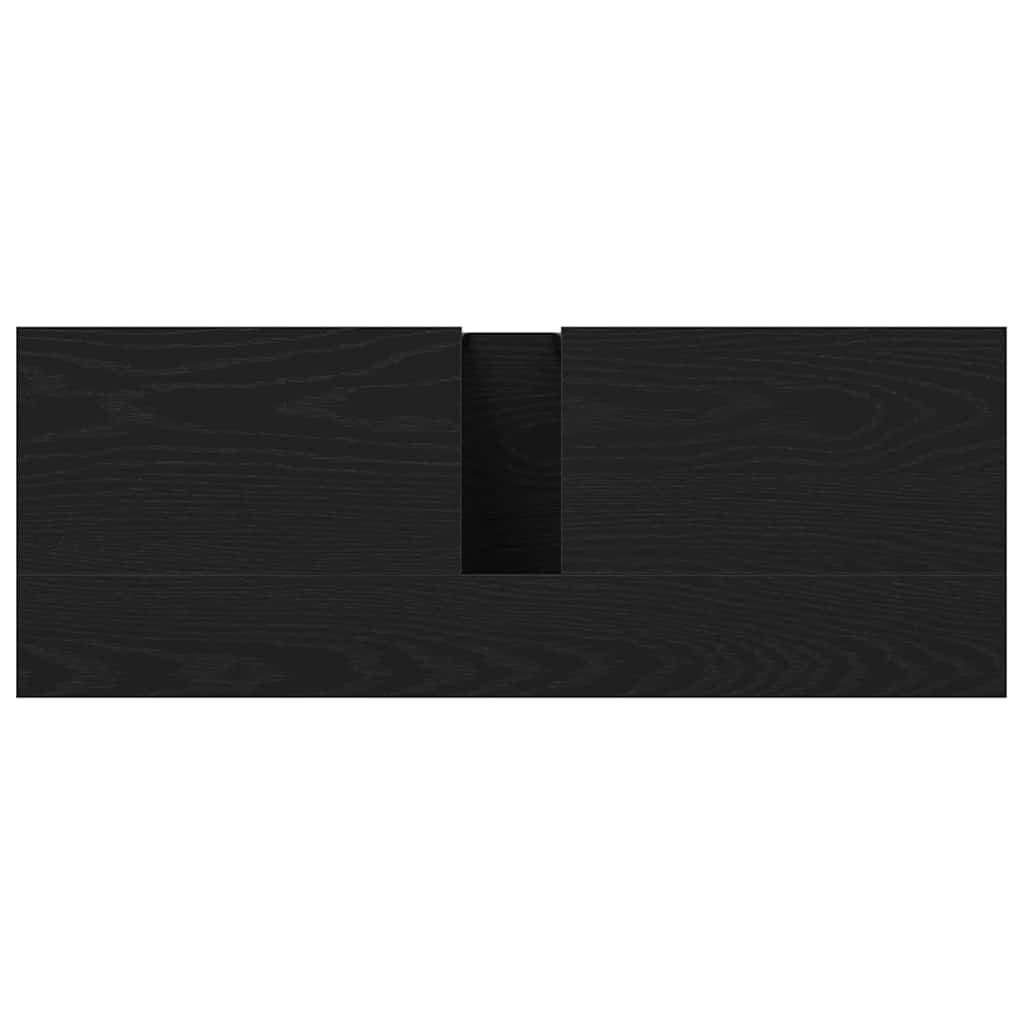 Skříňka Pod Umyvadlo Černý Dub 80 X 30 X 60 Cm Kompozitní Dřevo