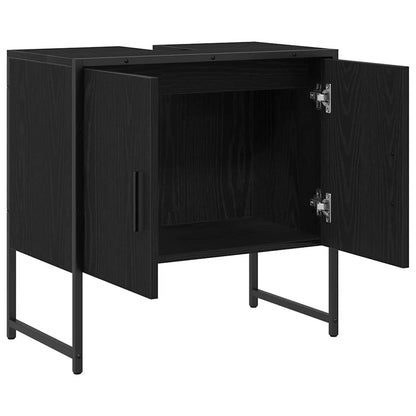 Skříňka Pod Umyvadlo Černý Dub 60 X 30 X 60 Cm Kompozitní Dřevo