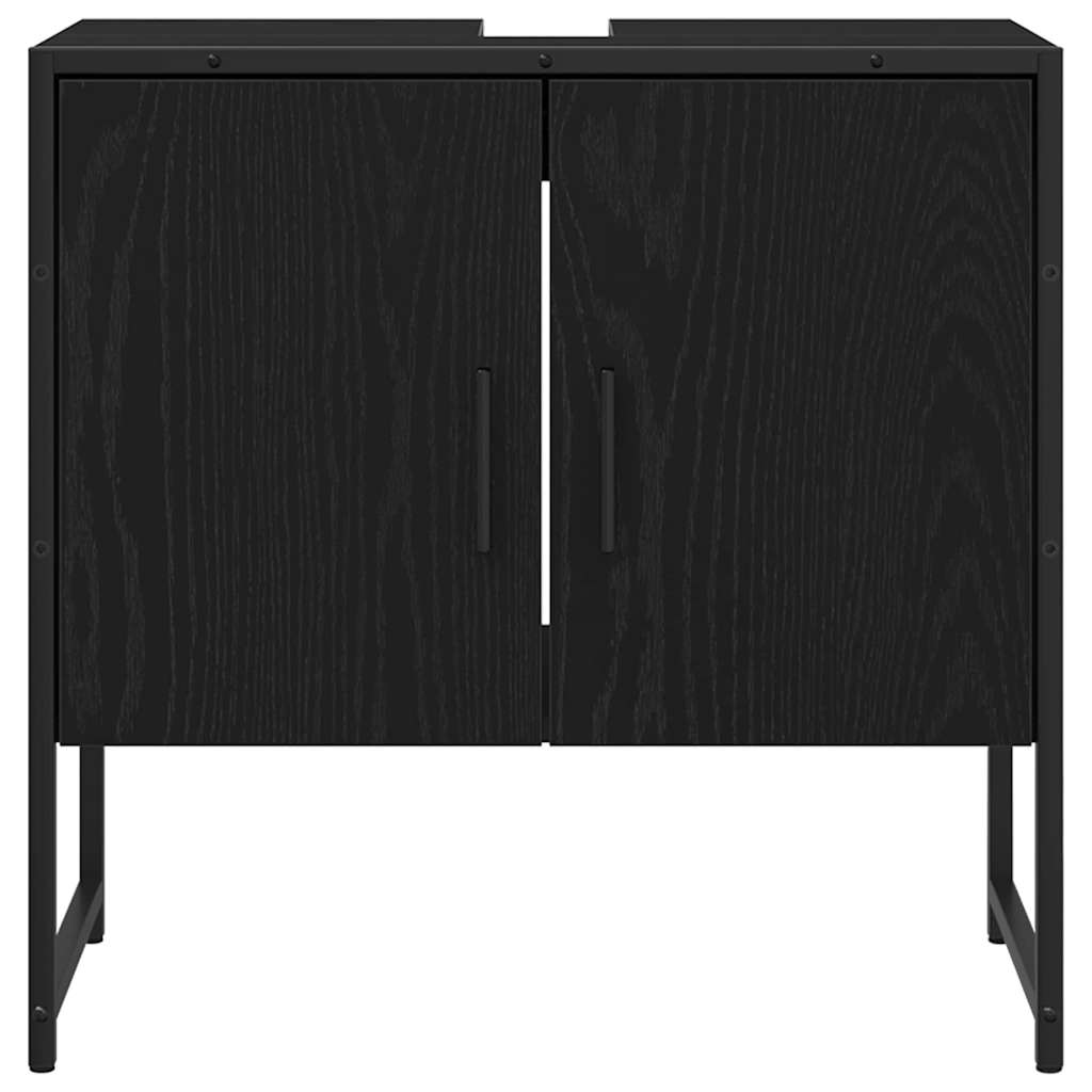 Skříňka Pod Umyvadlo Černý Dub 60 X 30 X 60 Cm Kompozitní Dřevo
