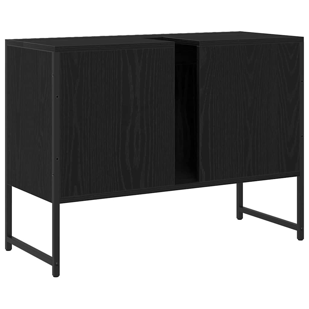 Skříňka Pod Umyvadlo Černý Dub 80 X 30 X 60 Cm Kompozitní Dřevo