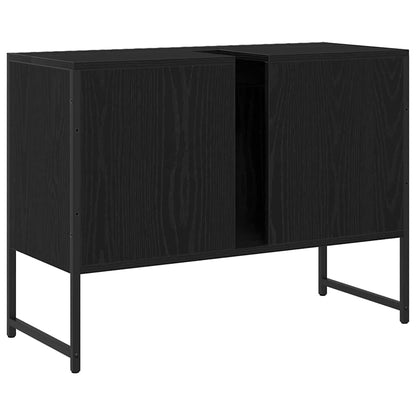 Skříňka Pod Umyvadlo Černý Dub 80 X 30 X 60 Cm Kompozitní Dřevo