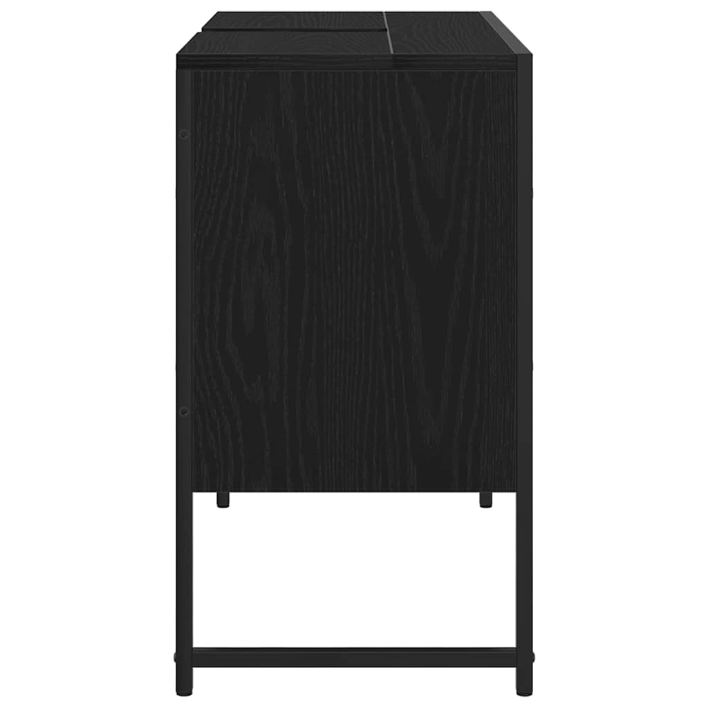 Skříňka Pod Umyvadlo Černý Dub 80 X 30 X 60 Cm Kompozitní Dřevo