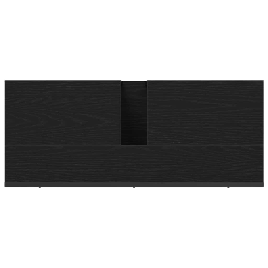 Skříňka Pod Umyvadlo Černý Dub 80 X 30 X 60 Cm Kompozitní Dřevo