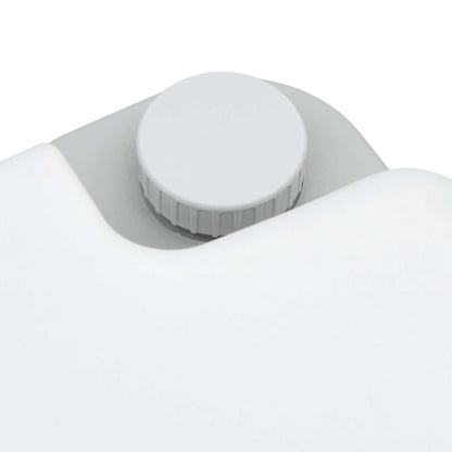 Campingové Wc Šedá A Bílá 41,5 X 36,5 X 30 Cm Polyethylen