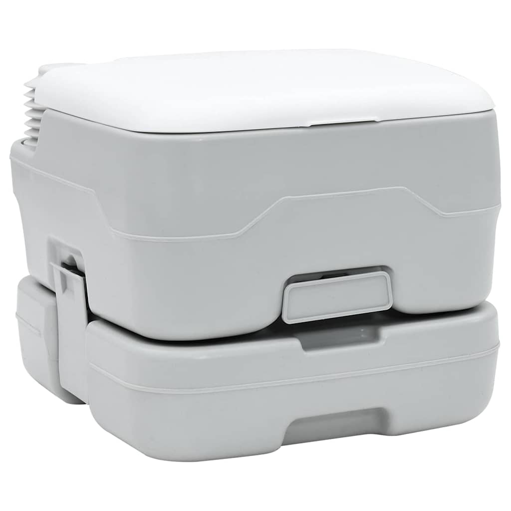 Campingové Wc Šedá A Bílá 41,5 X 36,5 X 30 Cm Polyethylen