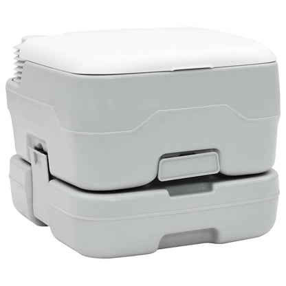 Campingové Wc Šedá A Bílá 41,5 X 36,5 X 30 Cm Polyethylen