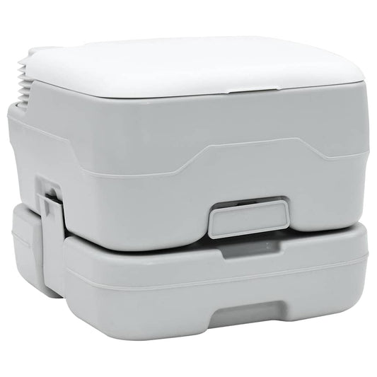 Campingové Wc Šedá A Bílá 41,5 X 36,5 X 30 Cm Polyethylen