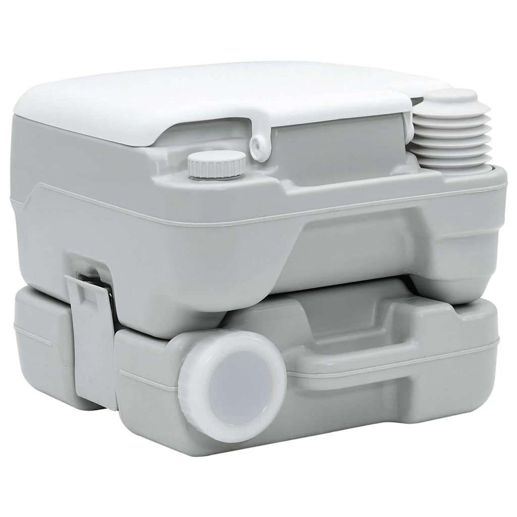 Campingové Wc Šedá A Bílá 41,5 X 36,5 X 30 Cm Polyethylen