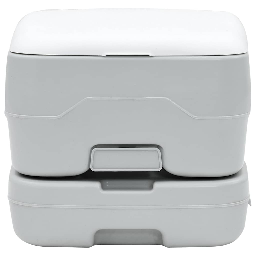 Campingové Wc Šedá A Bílá 41,5 X 36,5 X 30 Cm Polyethylen