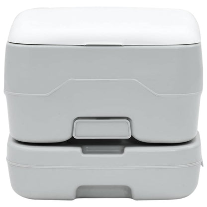 Campingové Wc Šedá A Bílá 41,5 X 36,5 X 30 Cm Polyethylen