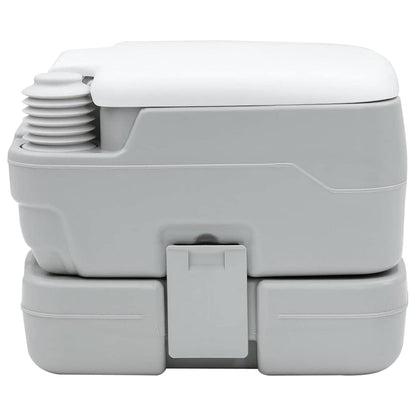 Campingové Wc Šedá A Bílá 41,5 X 36,5 X 30 Cm Polyethylen
