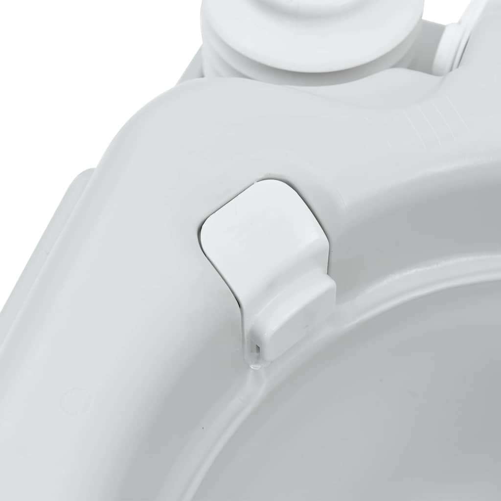 Campingové Wc Šedá A Bílá 41,5 X 36,5 X 42 Cm Polyethylen