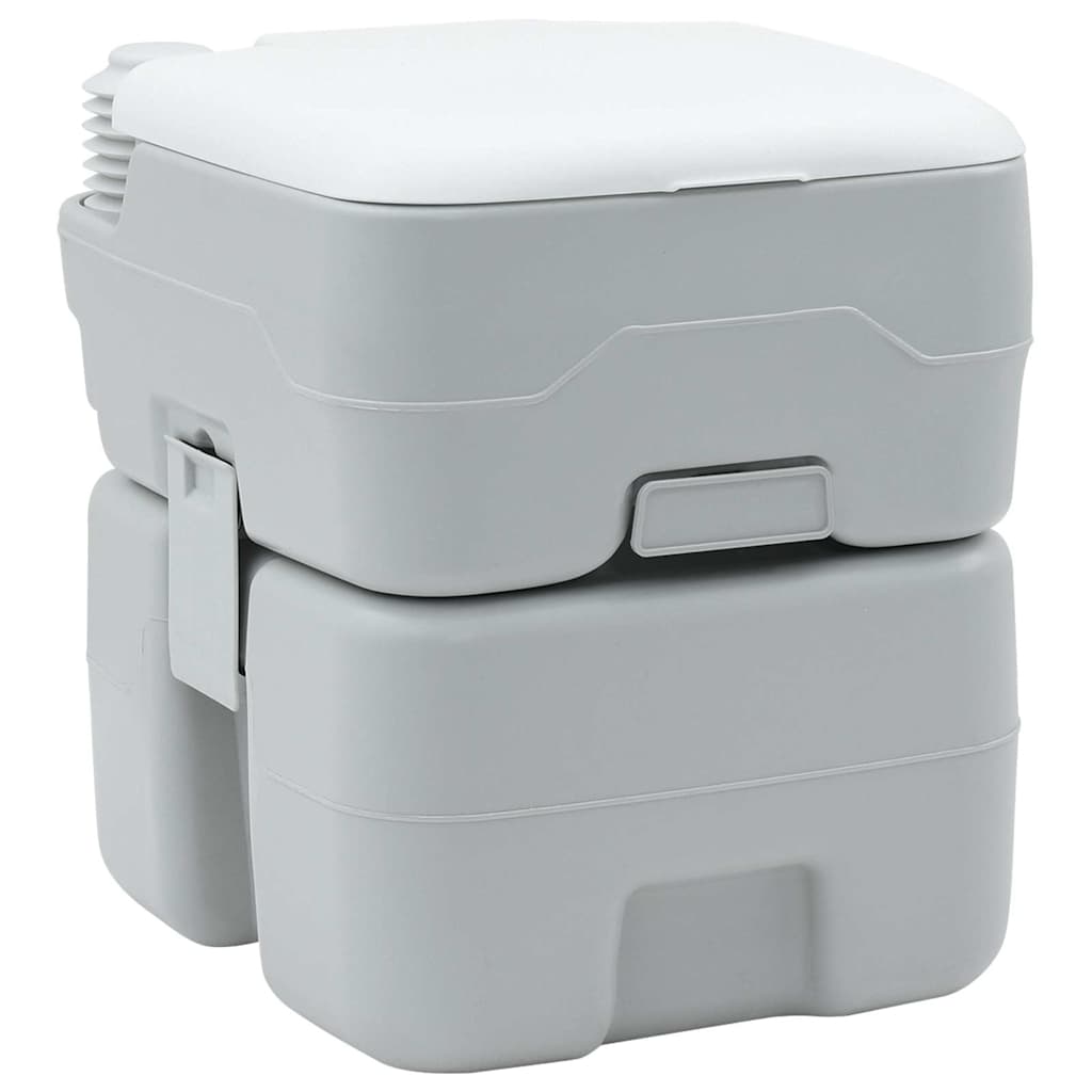 Campingové Wc Šedá A Bílá 41,5 X 36,5 X 42 Cm Polyethylen