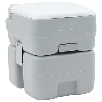 Campingové Wc Šedá A Bílá 41,5 X 36,5 X 42 Cm Polyethylen