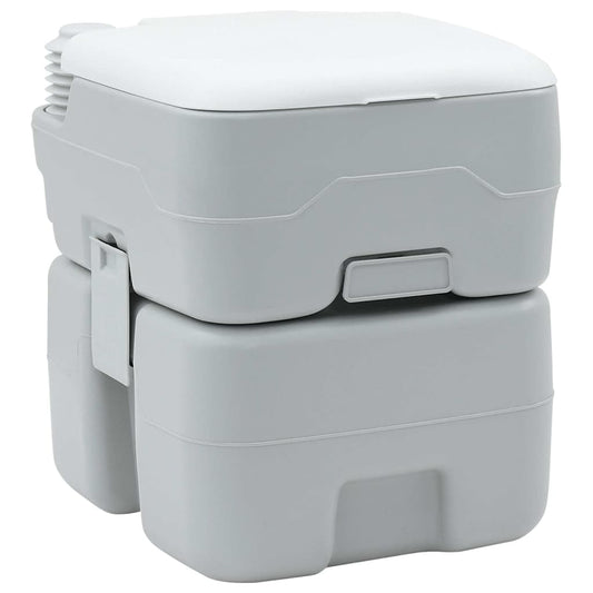 Campingové Wc Šedá A Bílá 41,5 X 36,5 X 42 Cm Polyethylen