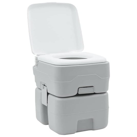 Campingové Wc Šedá A Bílá 41,5 X 36,5 X 42 Cm Polyethylen
