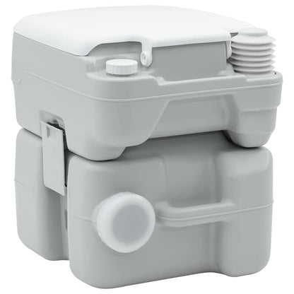 Campingové Wc Šedá A Bílá 41,5 X 36,5 X 42 Cm Polyethylen