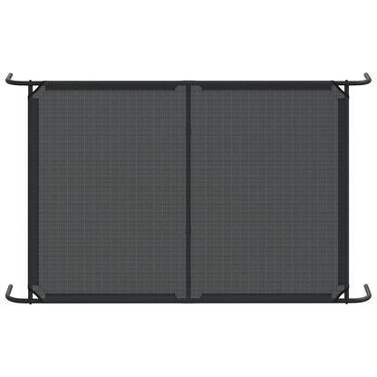 Vyvýšený Pelíšek Pro Psy Černý 150X90X20 Cm Textilén A Ocel