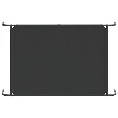 Vyvýšený Pelíšek Pro Psy  Černý 130X80X20Cm Oxford Fabric A Ocel