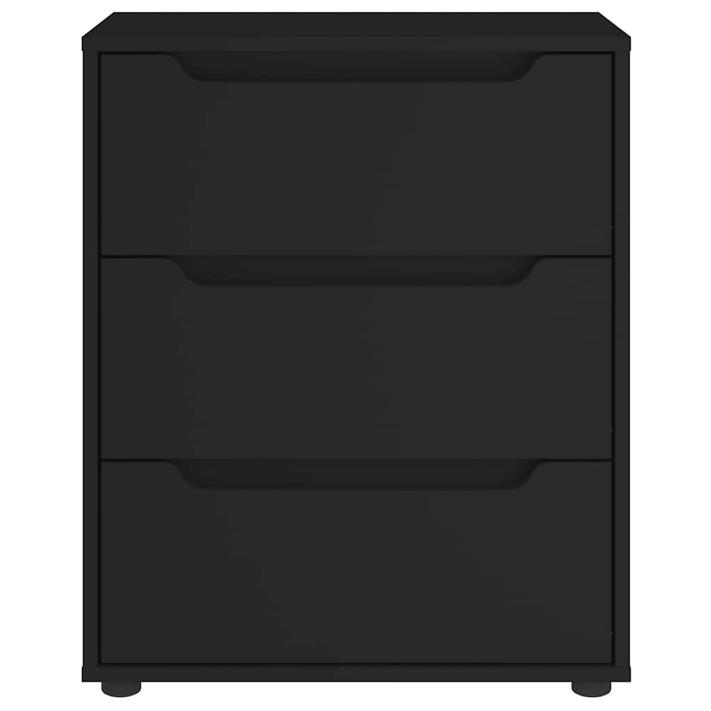 Příborník Visnes Černý 60X40X73 Cm Kompozitní Dřevo