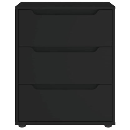 Příborník Visnes Černý 60X40X73 Cm Kompozitní Dřevo