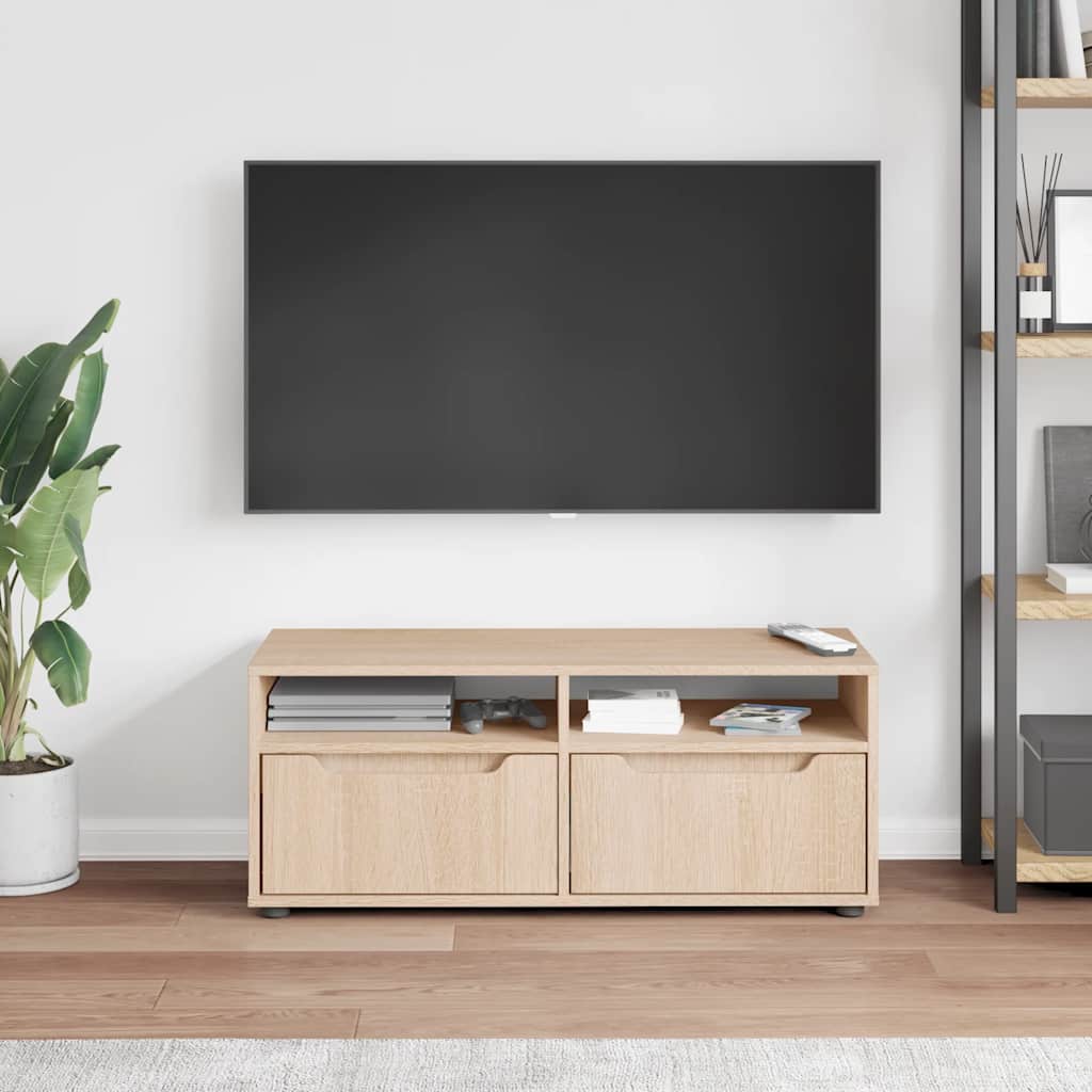 Tv Skříňka Visnes 100X40X38 Cm Kompozitní Dřevo