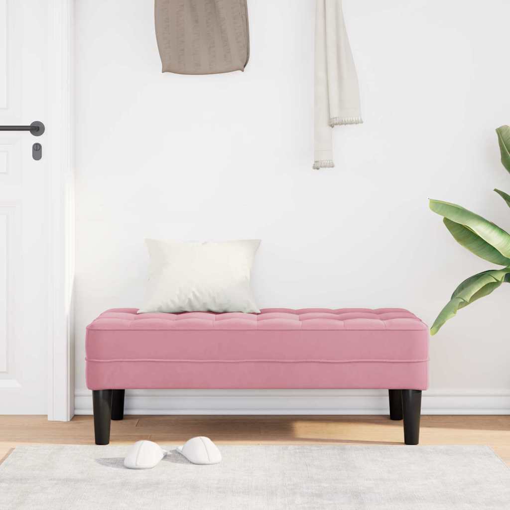 Lavice S Polštářem 113 X 57 X 39 Cm Samet