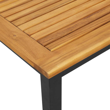 Zahradní Lehátko Černá 200 X 55 X 35 Cm Masivní Akátové Dřevo
