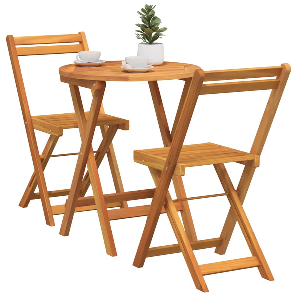 Zahradní Jídelní Souprava 3 Ks Přírodní Olej