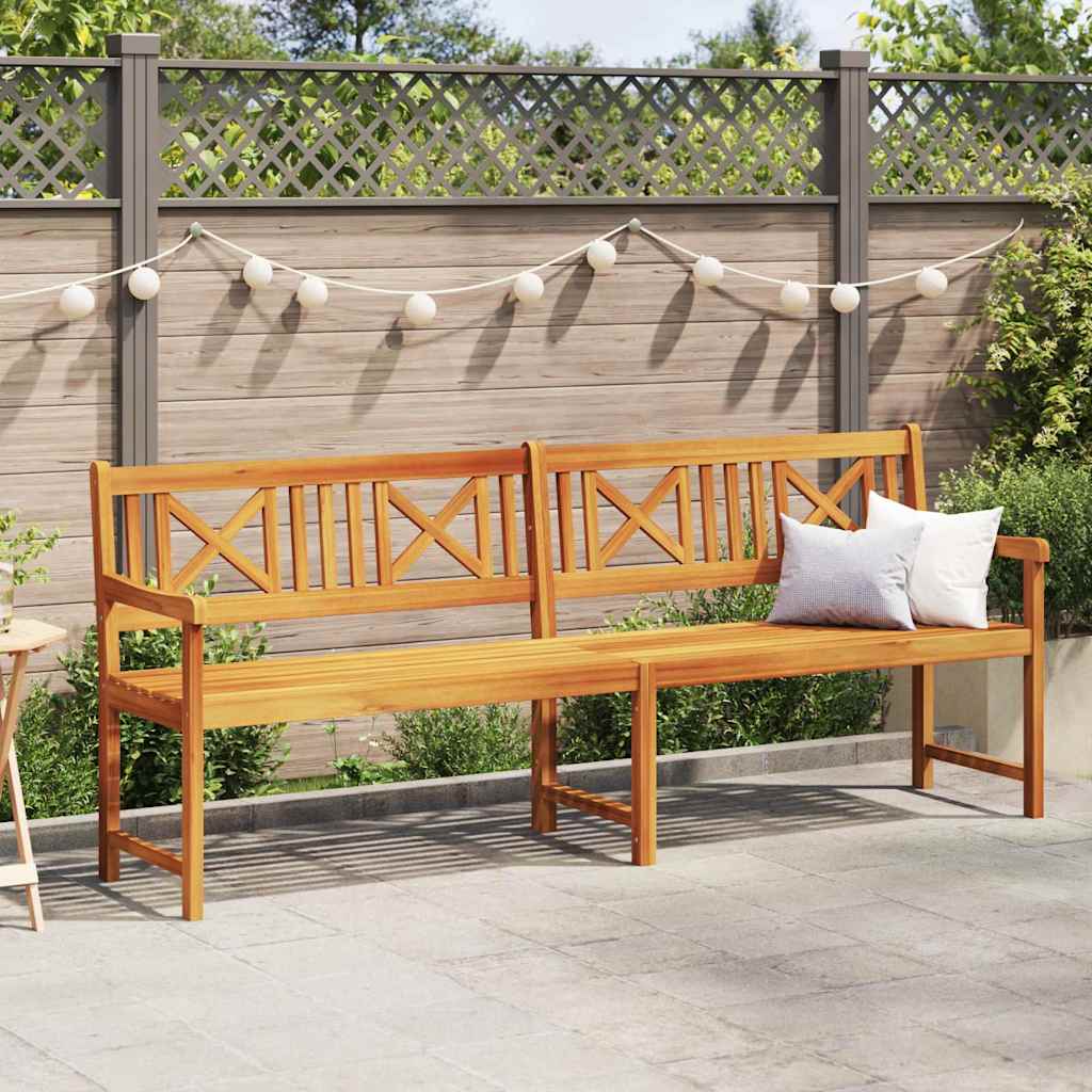 Venkovní Lavice Přírodní 220 X 56 X 90 Cm Masivní Akátové Dřevo