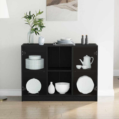 Servírovací Skříň Černý Dub 100 X 37 X 75.5 Cm