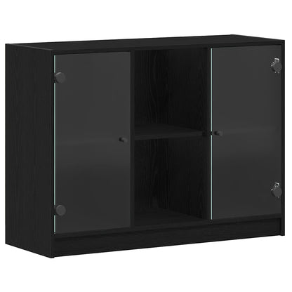 Servírovací Skříň Černý Dub 100 X 37 X 75.5 Cm