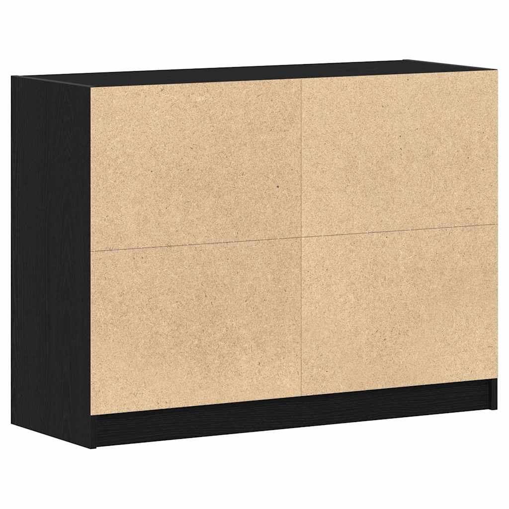 Servírovací Skříň Černý Dub 100 X 37 X 75.5 Cm