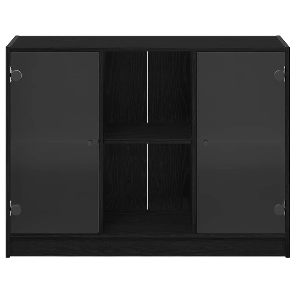Servírovací Skříň Černý Dub 100 X 37 X 75.5 Cm